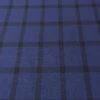 Windowpane Plaid Twill Weave Wool Blend Jacket Weight - Navy / Black -Fabrics And Fabrics Store 15121 3