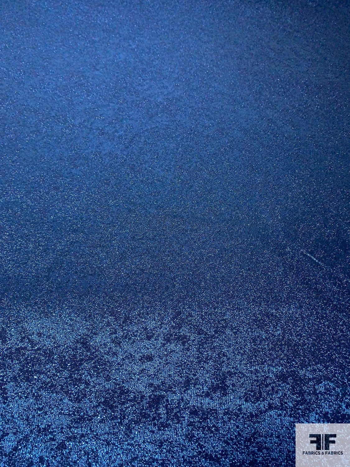 Shimmery Reversible Lamé Brocade - Metallic Blue 6 Shimmery Reversible Lamé Brocade - Metallic Blue - Image 4