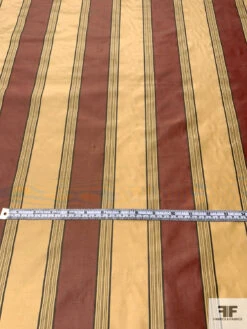Vertical Striped Yarn-Dyed Silk Taffeta - Antique Rose / Antique Gold / Stone 15 Vertical Striped Yarn-Dyed Silk Taffeta - Antique Rose / Antique Gold / Stone -Fabrics And Fabrics Store 15253 5