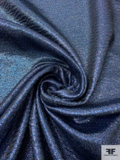 Solid Lamé Brocade - Metallic Blue / Silver 12 Solid Lamé Brocade - Metallic Blue / Silver -Fabrics And Fabrics Store 15258 2