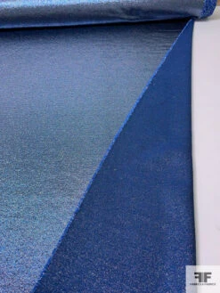 Solid Lamé Brocade - Metallic Blue / Silver 16 Solid Lamé Brocade - Metallic Blue / Silver -Fabrics And Fabrics Store 15258 6