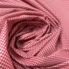 Mini Gingham Check Cotton-Poly Shirting - Red / White -Fabrics And Fabrics Store 15341 3