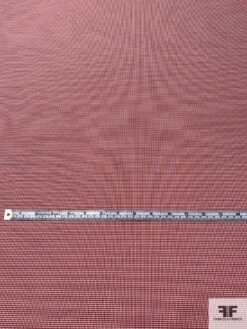 Mini Gingham Check Cotton-Poly Shirting - Red / White -Fabrics And Fabrics Store 15341 5