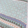 Multi-Pattern Printed Silk Chiffon Panel - Aqua / Brown / Violet / Ochre / Pink 1 Multi-Pattern Printed Silk Chiffon Panel - Aqua / Brown / Violet / Ochre / Pink -Fabrics And Fabrics Store 15429 7