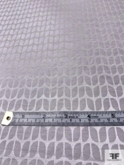 Art Deco Leaf Pattern Lightweight Jacquard Brocade - Muted Pale Lavender -Fabrics And Fabrics Store 15528 5