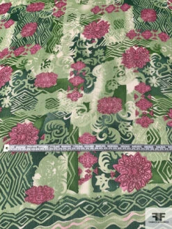 Collage And Floral Printed Crinkled Silk Chiffon Panel - Shades Of Green / Pinks 14 Collage And Floral Printed Crinkled Silk Chiffon Panel - Shades Of Green / Pinks -Fabrics And Fabrics Store 15646 4 8e1ba56d d253 40bd 9286 1527400637c9