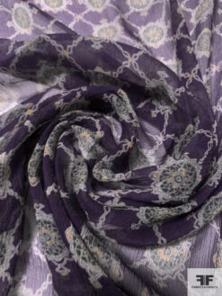Circular Link Grid Printed Crinkled Silk Chiffon - Purple / Grey / Marigold 13 Circular Link Grid Printed Crinkled Silk Chiffon - Purple / Grey / Marigold -Fabrics And Fabrics Store 15656 3 bd9c5b0c c109 45f2 b900 6eb40e59fd5a