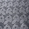 Paisley Silk Necktie Jacquard Brocade - Silver-Grey / Black 2 Paisley Silk Necktie Jacquard Brocade - Silver-Grey / Black -Fabrics And Fabrics Store 15722 4