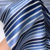Horizontal Striped Silk Necktie Jacquard Brocade - Navy / Blues / Off-White 2 Horizontal Striped Silk Necktie Jacquard Brocade - Navy / Blues / Off-White -Fabrics And Fabrics Store 15727 8