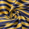 Horizontal Striped Silk Necktie Jacquard Brocade - Yellow-Gold / Navy / Blue 2 Horizontal Striped Silk Necktie Jacquard Brocade - Yellow-Gold / Navy / Blue -Fabrics And Fabrics Store 15759 1