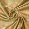 Paisley Silk Necktie Jacquard Brocade - Green / Light Brown / Muted Gold -Fabrics And Fabrics Store 15764 1