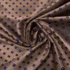 Squares And Diagonal Striped Silk Necktie Jacquard Brocade - Tan / Orange / Navy / Purple 1 Squares And Diagonal Striped Silk Necktie Jacquard Brocade - Tan / Orange / Navy / Purple -Fabrics And Fabrics Store 15786 1