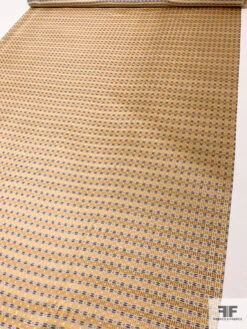 Circle Lattice Silk Necktie Jacquard Brocade - Yellow-Gold / Blue / White 16 Circle Lattice Silk Necktie Jacquard Brocade - Yellow-Gold / Blue / White -Fabrics And Fabrics Store 15794 6