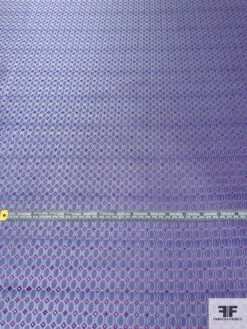 Oval Disc Silk Necktie Jacquard Brocade - Purple / Lavender / Light Blue 15 Oval Disc Silk Necktie Jacquard Brocade - Purple / Lavender / Light Blue -Fabrics And Fabrics Store 15799 4