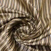 Vertical Striped Silk Necktie Jacquard Brocade - Gold / Black / Grey / White