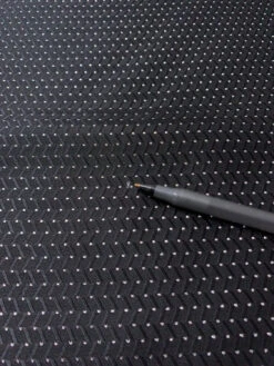 Chevron Lurex Dot Silk Necktie Jacquard Brocade - Black / Silver -Fabrics And Fabrics Store 15845 1 ed0b6de7 6874 4344 869a 56a5c3fb7652