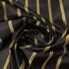 Vertical Striped Silk Necktie Jacquard Brocade - Black / Gold 2 Vertical Striped Silk Necktie Jacquard Brocade - Black / Gold -Fabrics And Fabrics Store 15858 1