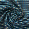 Box Striped Silk Necktie Jacquard Brocade - Teal / Seafoam / Black / Orange