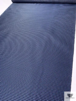 Micro-Dot Geometric Silk Necktie Jacquard Brocade - Sky Blue / Blue / Champagne 16 Micro-Dot Geometric Silk Necktie Jacquard Brocade - Sky Blue / Blue / Champagne -Fabrics And Fabrics Store 15936 6