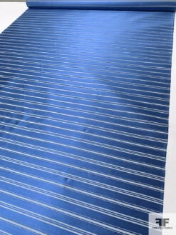 Horizontal Striped Silk Necktie Jacquard Brocade - Blue / Grey 16 Horizontal Striped Silk Necktie Jacquard Brocade - Blue / Grey -Fabrics And Fabrics Store 15938 6