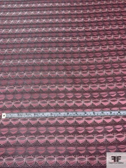 Tentacle Web Silk Necktie Jacquard Brocade - Dusty Rose / Grey 14 Tentacle Web Silk Necktie Jacquard Brocade - Dusty Rose / Grey -Fabrics And Fabrics Store 15941 4