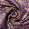 Linked Floral Silk Necktie Jacquard Brocade - Purple / Orange / Orchid 1 Linked Floral Silk Necktie Jacquard Brocade - Purple / Orange / Orchid -Fabrics And Fabrics Store 15944 1