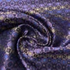 Geometric Silk Necktie Jacquard Brocade - Purples / Blue / Gold -Fabrics And Fabrics Store 15964 1