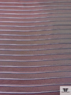 Rope-Look Striped Silk Necktie Jacquard Brocade - Maroon / Blue / White 13 Rope-Look Striped Silk Necktie Jacquard Brocade - Maroon / Blue / White -Fabrics And Fabrics Store 15969 3