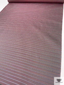 Rope-Look Striped Silk Necktie Jacquard Brocade - Maroon / Blue / White 15 Rope-Look Striped Silk Necktie Jacquard Brocade - Maroon / Blue / White -Fabrics And Fabrics Store 15969 6