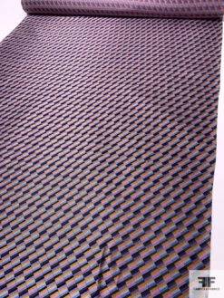 Gradient Squares Silk Necktie Jacquard Brocade - Pink / Purple / Turmeric / Periwinkle 16 Gradient Squares Silk Necktie Jacquard Brocade - Pink / Purple / Turmeric / Periwinkle -Fabrics And Fabrics Store 15974 6