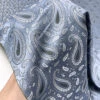 Paisley Silk Necktie Jacquard Brocade - Slate Grey-Blue / White / Grey 1 Paisley Silk Necktie Jacquard Brocade - Slate Grey-Blue / White / Grey -Fabrics And Fabrics Store 15980 7