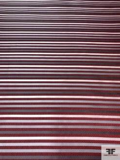 Horizontal Striped Silk Necktie Jacquard Brocade - Red / Grey / White / Black 13 Horizontal Striped Silk Necktie Jacquard Brocade - Red / Grey / White / Black -Fabrics And Fabrics Store 15988 3