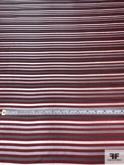 Horizontal Striped Silk Necktie Jacquard Brocade - Red / Grey / White / Black 14 Horizontal Striped Silk Necktie Jacquard Brocade - Red / Grey / White / Black -Fabrics And Fabrics Store 15988 4