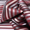 Horizontal Striped Silk Necktie Jacquard Brocade - Red / Grey / White / Black