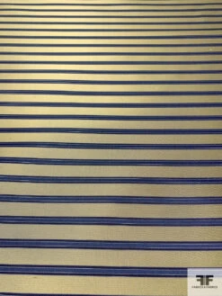 Horizontal Striped Silk Necktie Jacquard Brocade - Gold / Navy / Blue 14 Horizontal Striped Silk Necktie Jacquard Brocade - Gold / Navy / Blue -Fabrics And Fabrics Store 16008 4