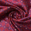 Geometric Silk Necktie Jacquard Brocade - Red / Blue / Grey / Off-White 1 Geometric Silk Necktie Jacquard Brocade - Red / Blue / Grey / Off-White -Fabrics And Fabrics Store 16013 1