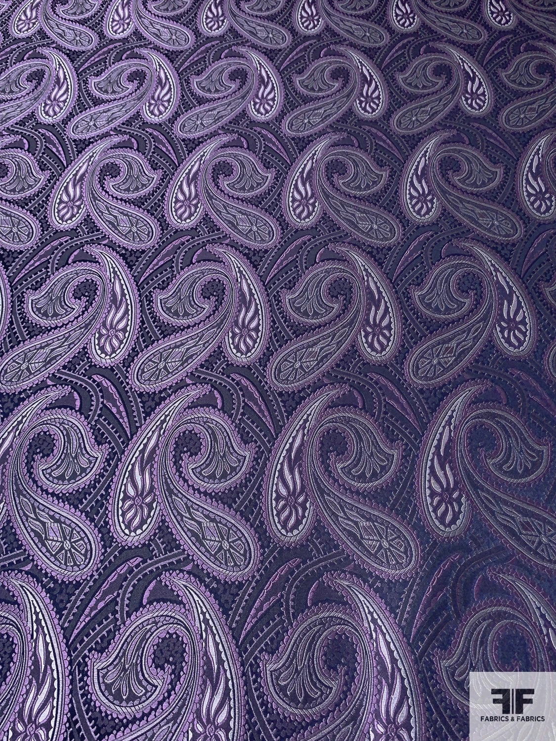 Paisley Silk Necktie Jacquard Brocade - Shades Of Purple 3 Paisley Silk Necktie Jacquard Brocade - Shades Of Purple