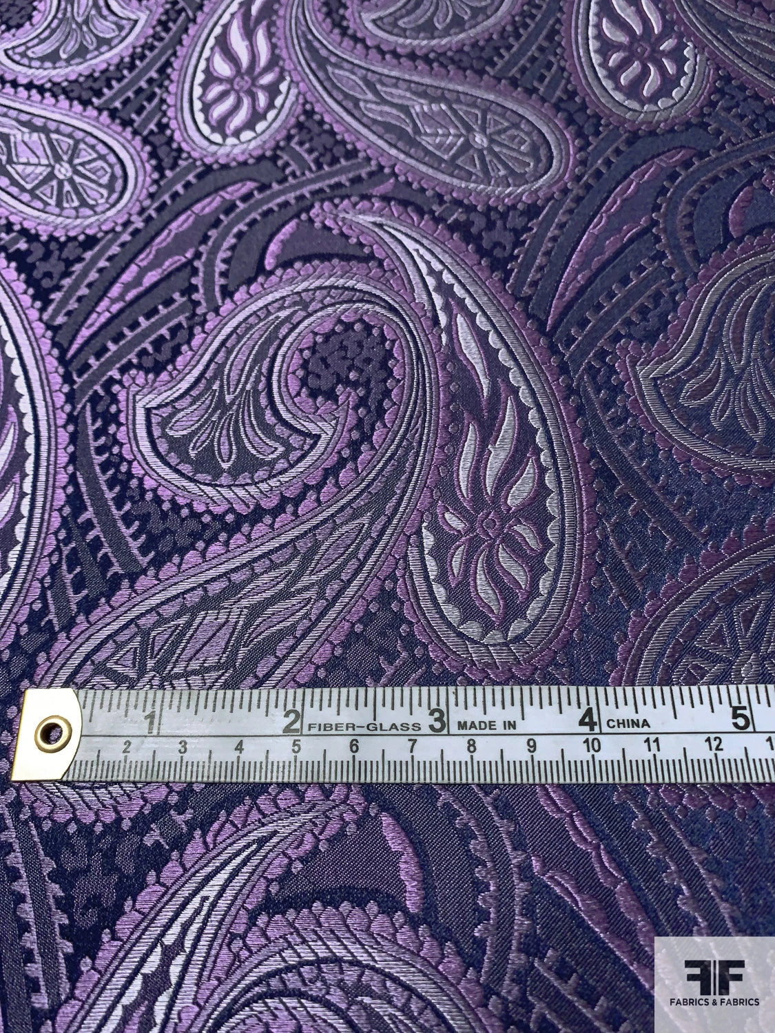 Paisley Silk Necktie Jacquard Brocade - Shades Of Purple 8 Paisley Silk Necktie Jacquard Brocade - Shades Of Purple - Image 6