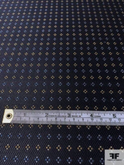 Diamond Dot Silk Necktie Jacquard Brocade - Navy / Blue / Turmeric / Grey 15 Diamond Dot Silk Necktie Jacquard Brocade - Navy / Blue / Turmeric / Grey -Fabrics And Fabrics Store 16030 5