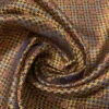 Houndstooth And Circles Silk Necktie Jacquard Brocade - Golden Copper / Copper / Navy / Blue 1 Houndstooth And Circles Silk Necktie Jacquard Brocade - Golden Copper / Copper / Navy / Blue -Fabrics And Fabrics Store 16036 1