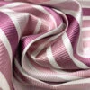 Horizontal Striped Silk Necktie Jacquard Brocade - Dusty Pinks / Off-White 1 Horizontal Striped Silk Necktie Jacquard Brocade - Dusty Pinks / Off-White -Fabrics And Fabrics Store 16051 3