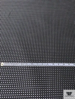 Micro-Dot Geometric Silk Necktie Jacquard Brocade - Grey / Black / White 14 Micro-Dot Geometric Silk Necktie Jacquard Brocade - Grey / Black / White -Fabrics And Fabrics Store 16077 4