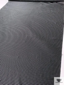 Micro-Dot Geometric Silk Necktie Jacquard Brocade - Grey / Black / White 15 Micro-Dot Geometric Silk Necktie Jacquard Brocade - Grey / Black / White -Fabrics And Fabrics Store 16077 6