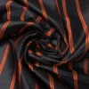 Vertical Striped Silk Necktie Jacquard Brocade - Orange / Black 1 Vertical Striped Silk Necktie Jacquard Brocade - Orange / Black -Fabrics And Fabrics Store 16080 1