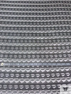 Tentacle Web Silk Necktie Jacquard Brocade - Black / Light Grey / White 14 Tentacle Web Silk Necktie Jacquard Brocade - Black / Light Grey / White -Fabrics And Fabrics Store 16096 5