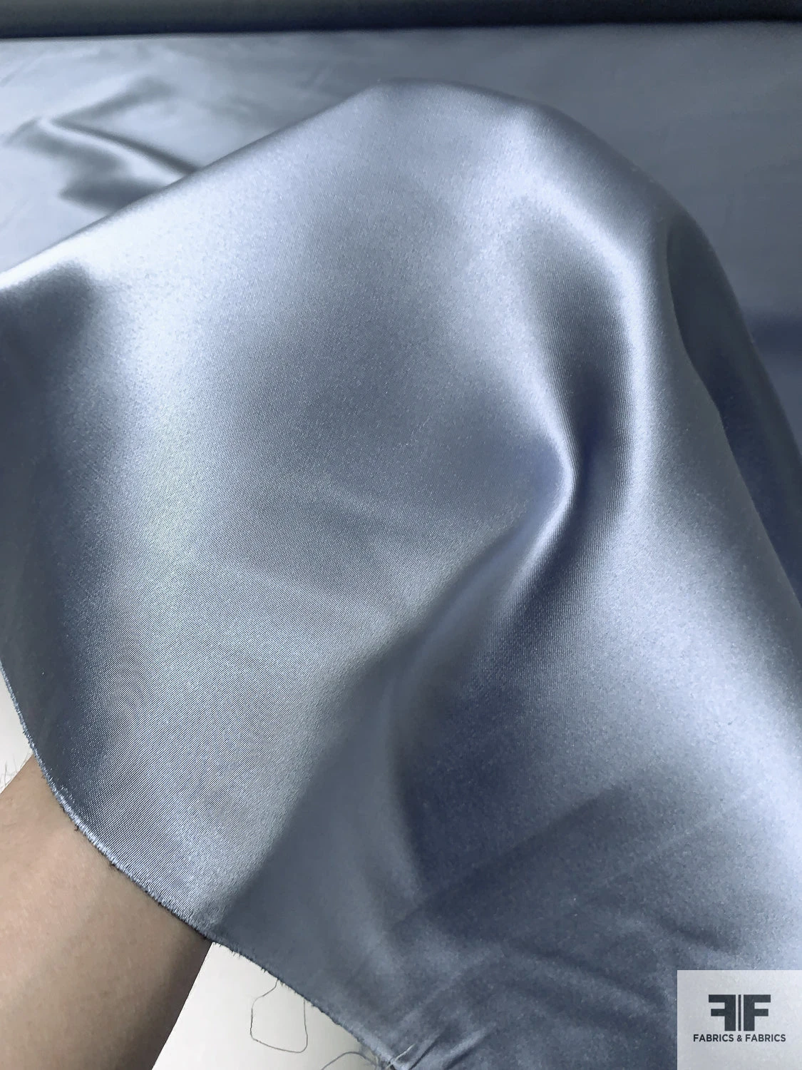 Solid Silk Necktie Satin - Clear Blue Sky 7 Solid Silk Necktie Satin - Clear Blue Sky - Image 5