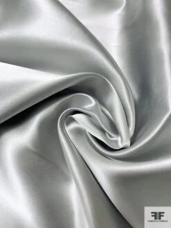 Solid Silk Necktie Satin - Light Grey