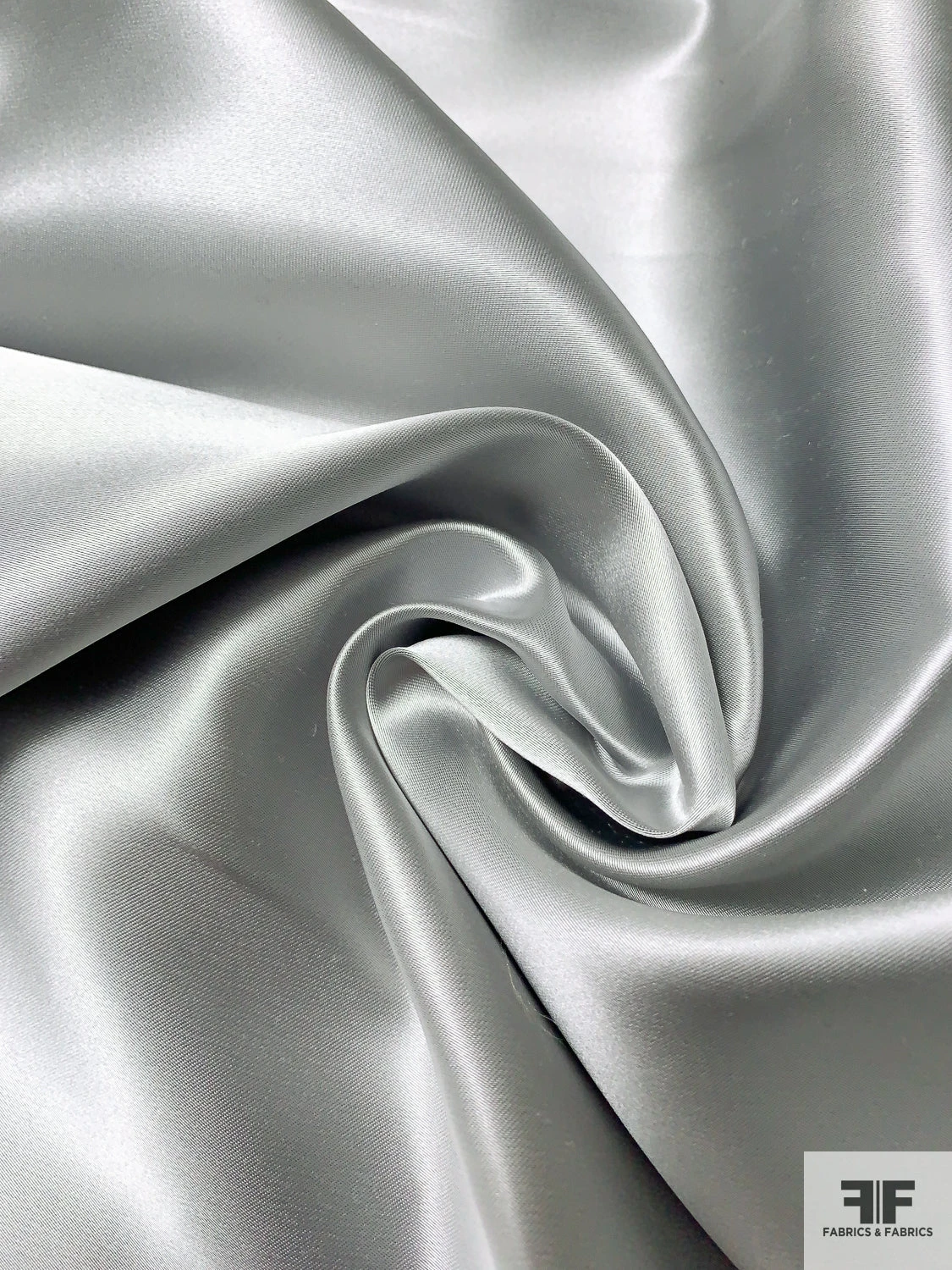Solid Silk Necktie Satin - Light Grey 5 Solid Silk Necktie Satin - Light Grey - Image 3