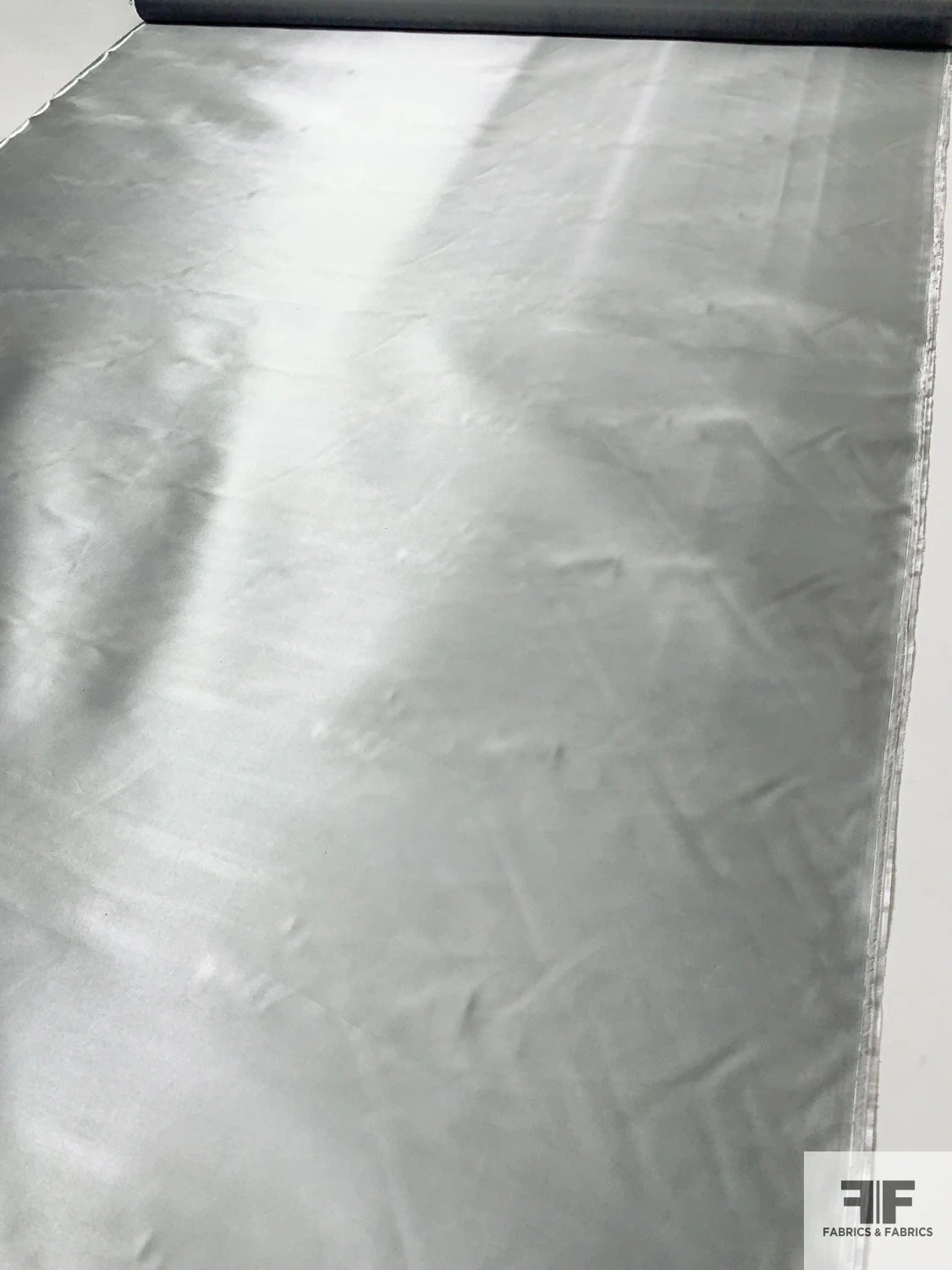 Solid Silk Necktie Satin - Light Grey 6 Solid Silk Necktie Satin - Light Grey - Image 4