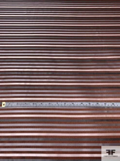 Horizontal Striped Silk Necktie Jacquard Brocade - Orange / Greys / Black / White 14 Horizontal Striped Silk Necktie Jacquard Brocade - Orange / Greys / Black / White -Fabrics And Fabrics Store 16114 4